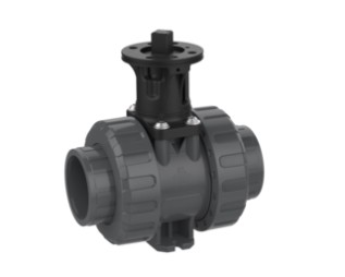 2-Wege modularer Kugelhahn M1 Adapterset, silikonfrei – Klebemuffe ASTM (Zoll) (PVC-U)