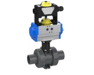 Kugelhahn 2W M1 metrisch – PVCu Klebestutzen