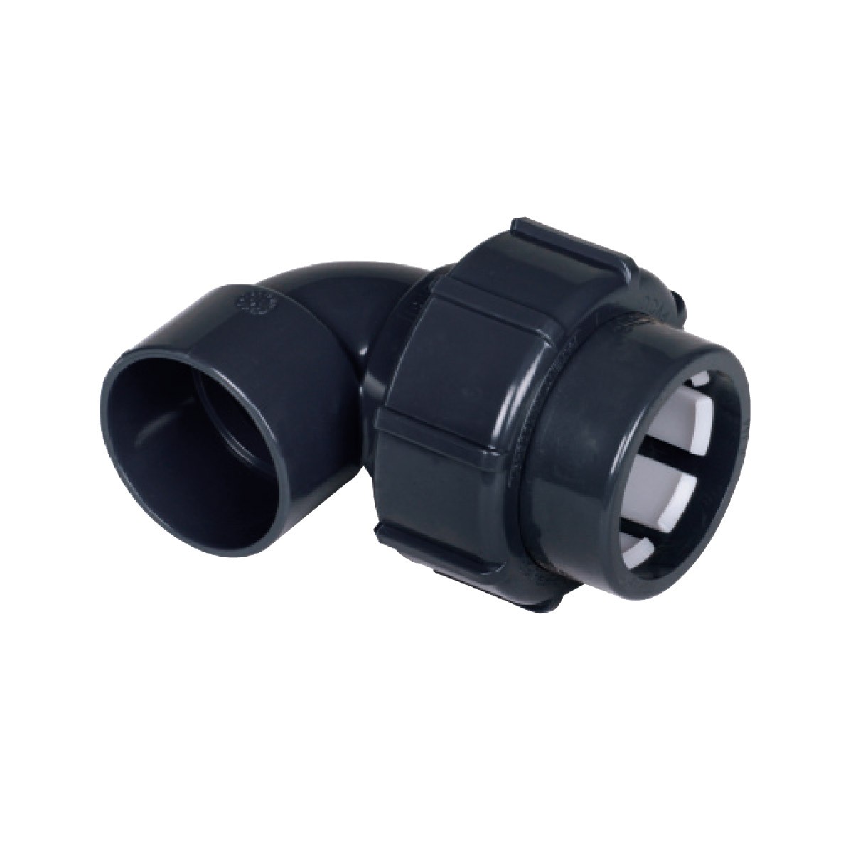 IBG® FlexFit® Übergangswinkel 90°, Klemm – Klebemuffe