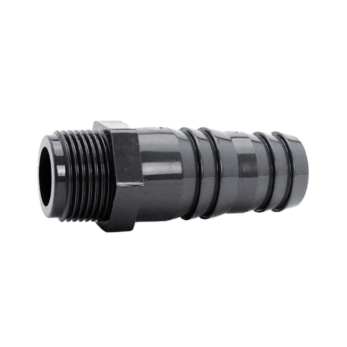 IBG® Pressure Hose Tails, Connector – Male Thread, PN10, grey