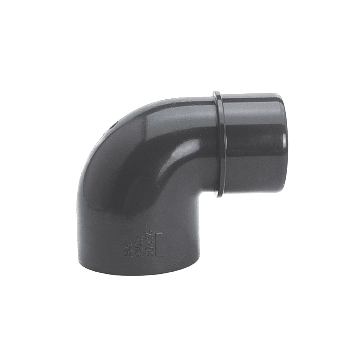 IBG® Reduzierwinkel 90° Klebemuffe / Klebestutzen, grau, PN10