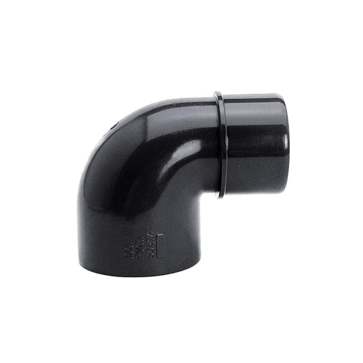 IBG® Reduzierwinkel 90° Klebemuffe / Klebestutzen, schwarz (Solarsysteme), PN16