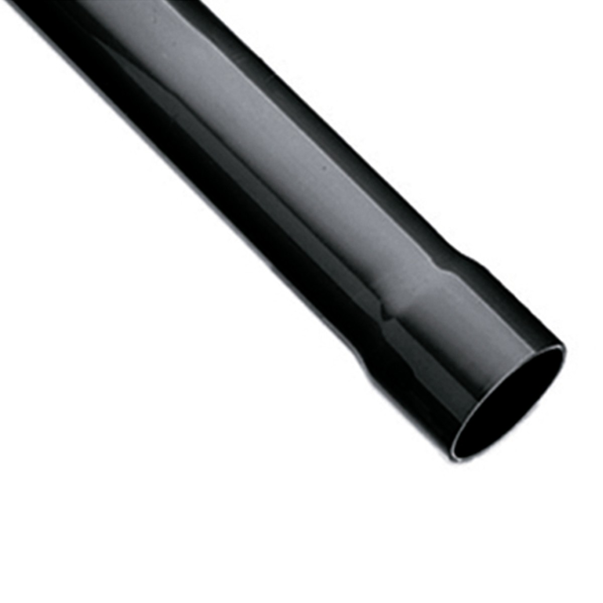 IBG® PVC-U Rohr schwarz, mit Muffe, 5 m, PN10