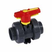 2-Wege-Kugelhahn M1 mit Adapterset für Antrieb ISO 5211 – Klebemuffe PVC-U (PTFE/EPDM)