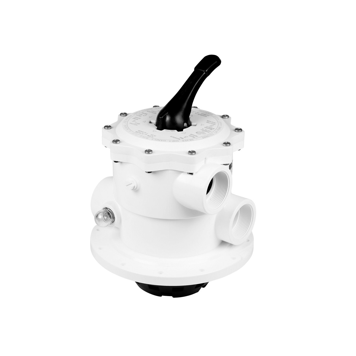Zawór płuczący 6-drożny V6 Top Mount 2" ABS