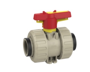 2-Wege-Kugelhahn M1 silikonfrei, Gewindemuffe BSP (PP-H)
