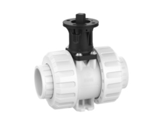 2-Wege-Industriekugelhahn M1 Adapterset silikonfrei – PVDF-Schweißmuffe (metrisch) (PVDF)