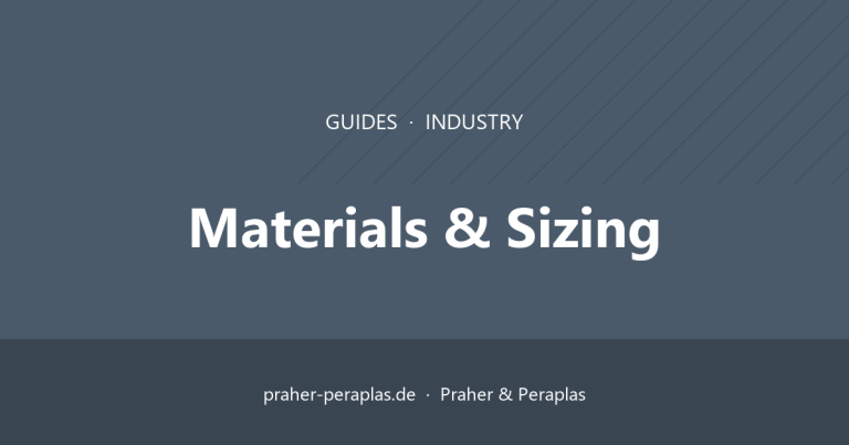 Materials & Sizing