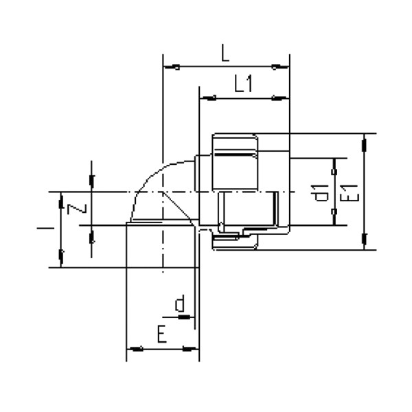 Übergangswinkel 90° FlexFit ASTM – Bild 2
